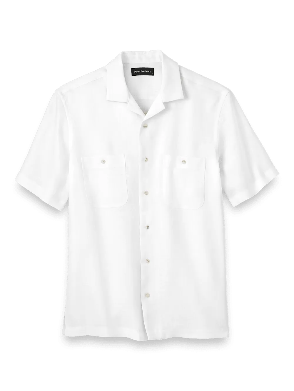 Linen Solid Casual Shirt - White