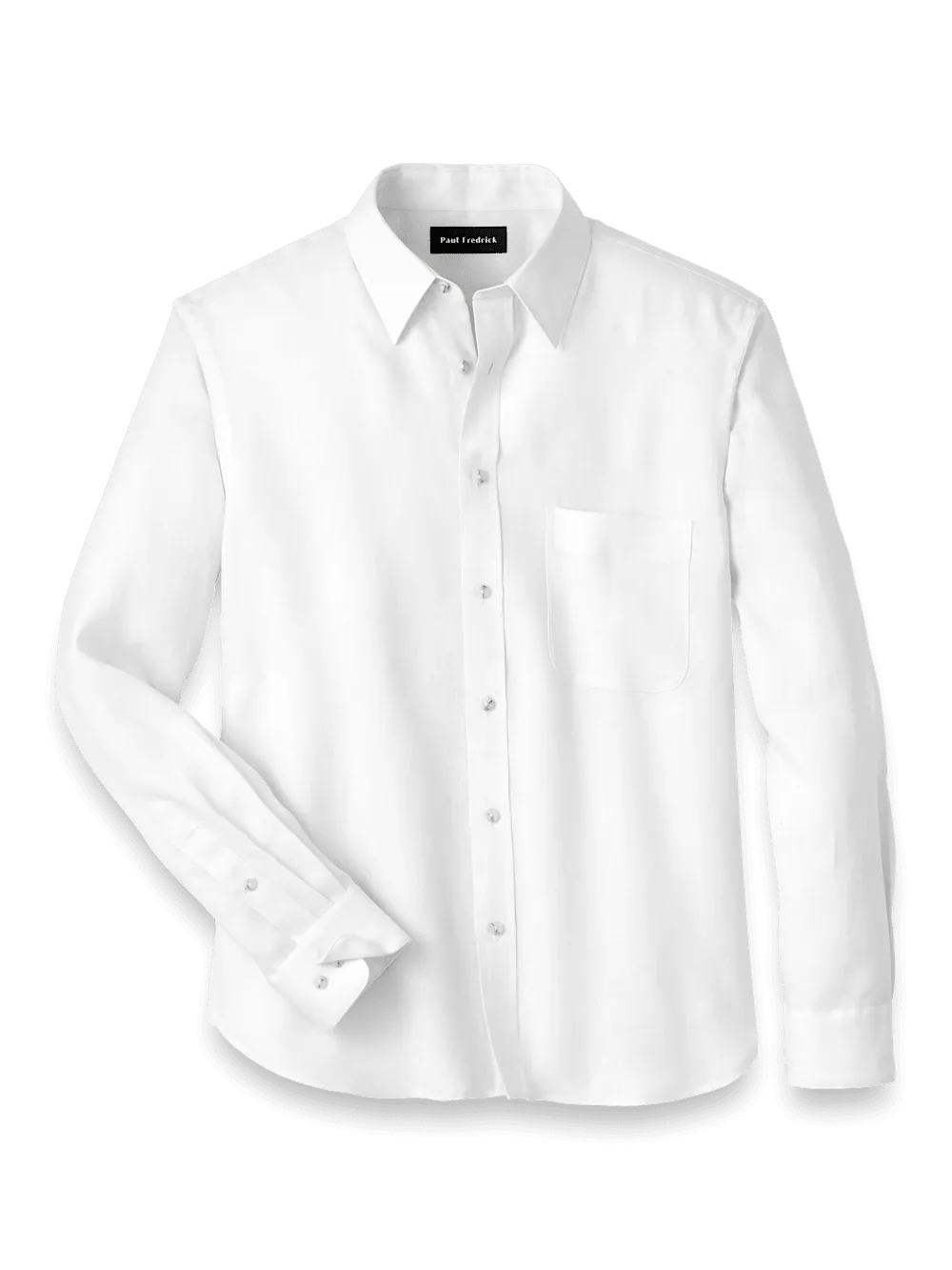 Linen Solid Casual Shirt - White