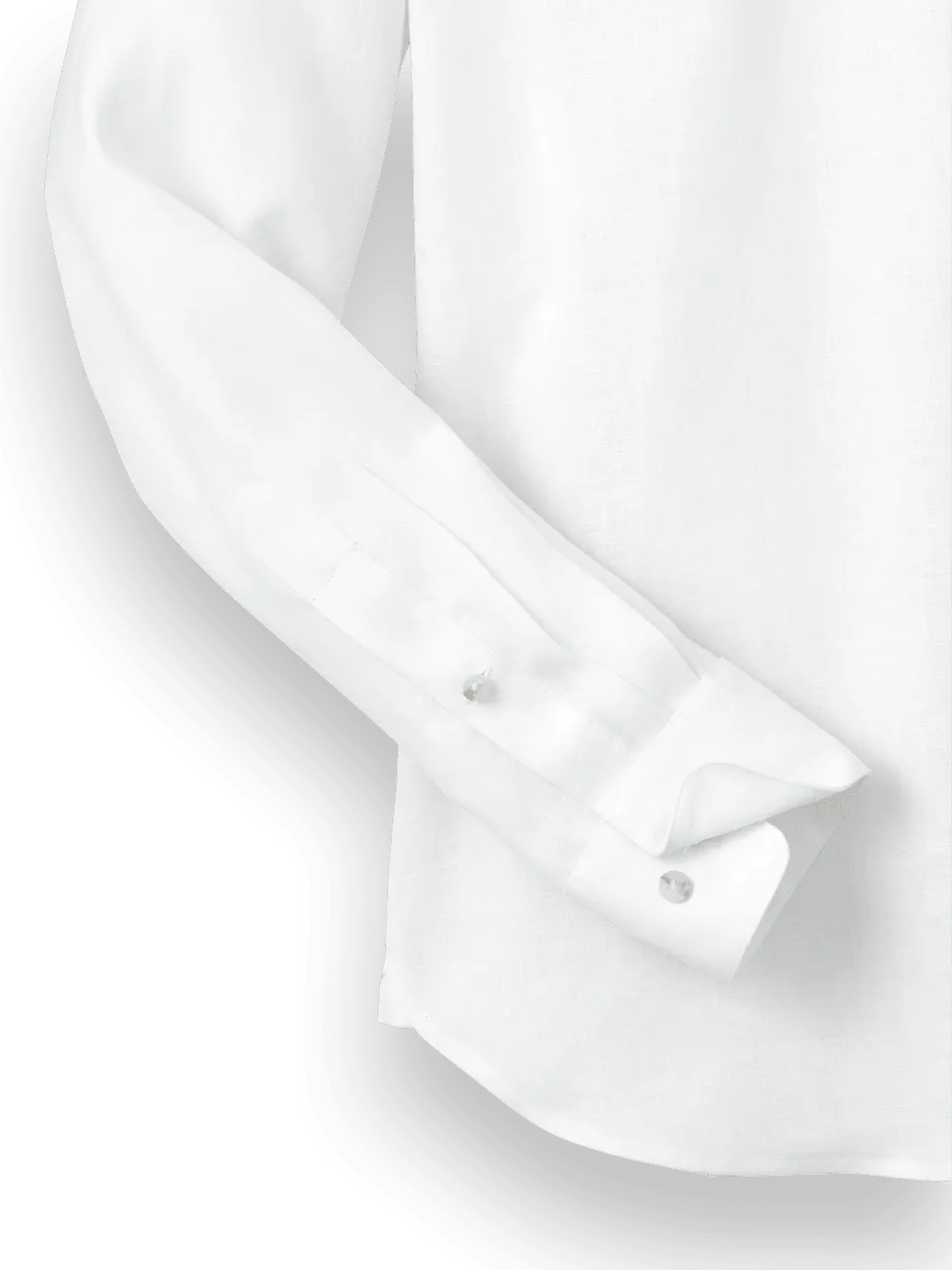 Linen Solid Casual Shirt - White