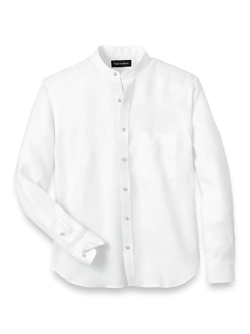 Linen Solid Casual Shirt - White