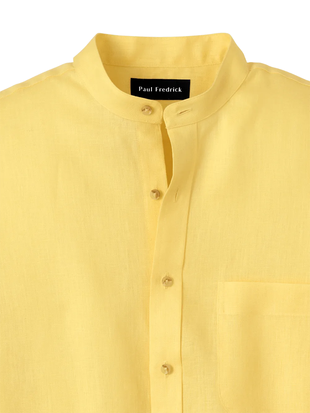 Linen Solid Casual Shirt - Yellow