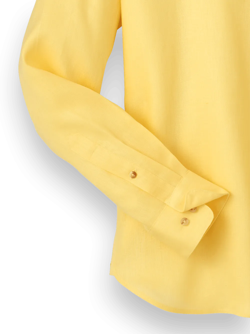Linen Solid Casual Shirt - Yellow