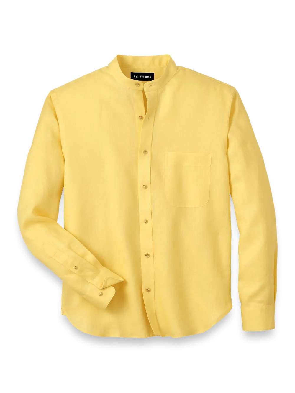 Linen Solid Casual Shirt - Yellow