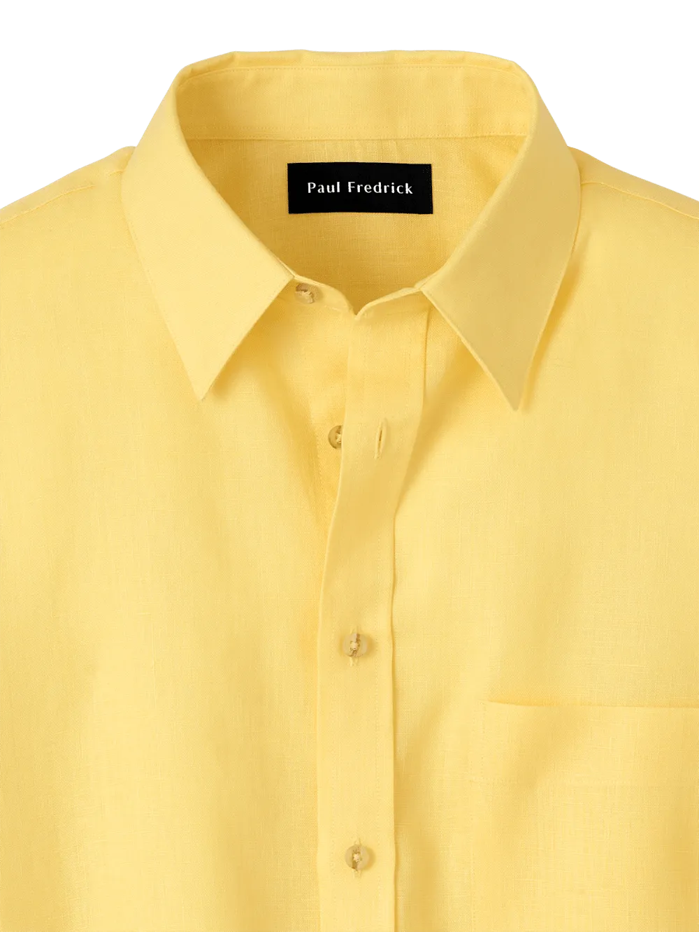 Linen Solid Casual Shirt - Yellow