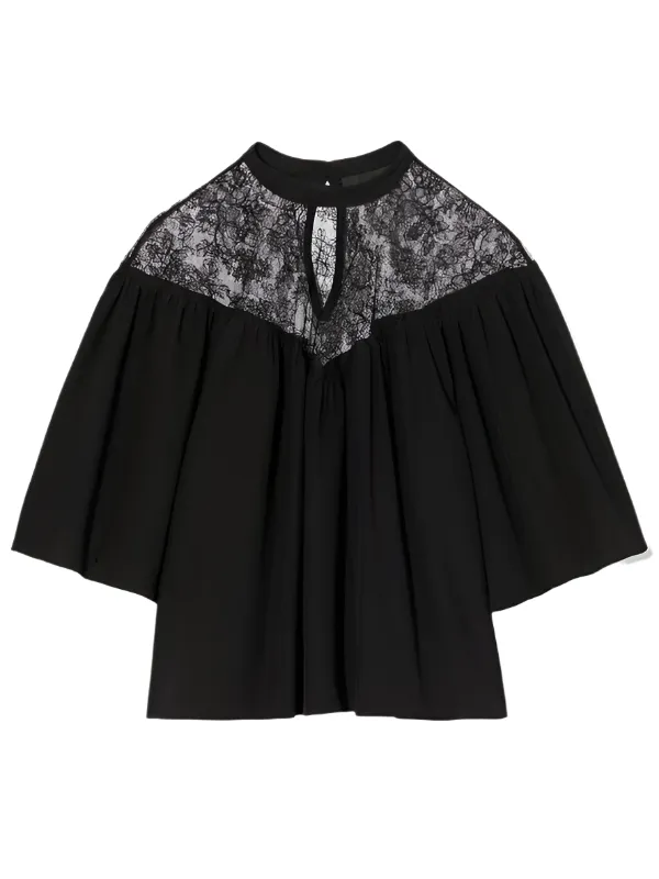 Lucie Lace Blouse in Black