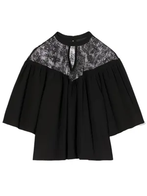 Lucie Lace Blouse in Black