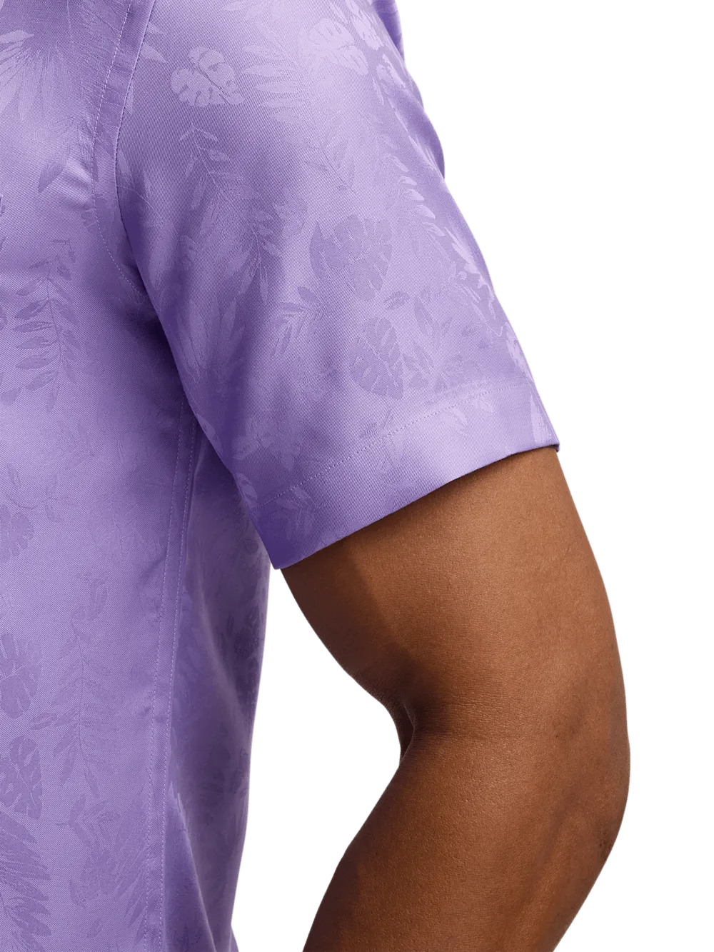 Lyocell Solid Jacquard Casual Shirt - Lavender
