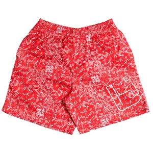 M1 Mesh Shorts in Red Splash Ballislife