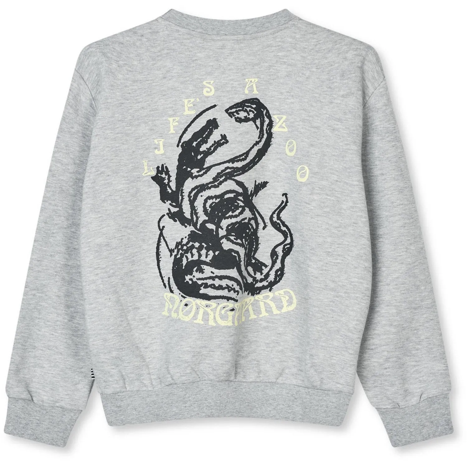 Mads Nrgaard Light Grey Melange Mix Sweat Sonar Sweatshirt