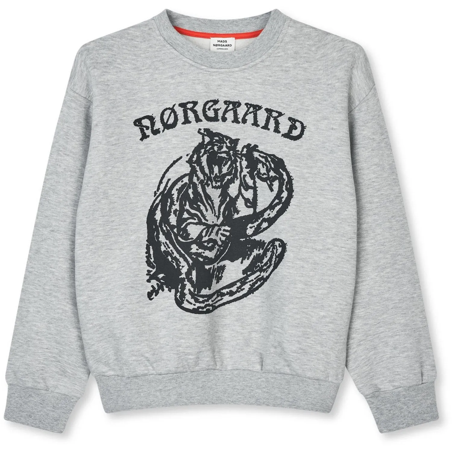 Mads Nrgaard Light Grey Melange Mix Sweat Sonar Sweatshirt