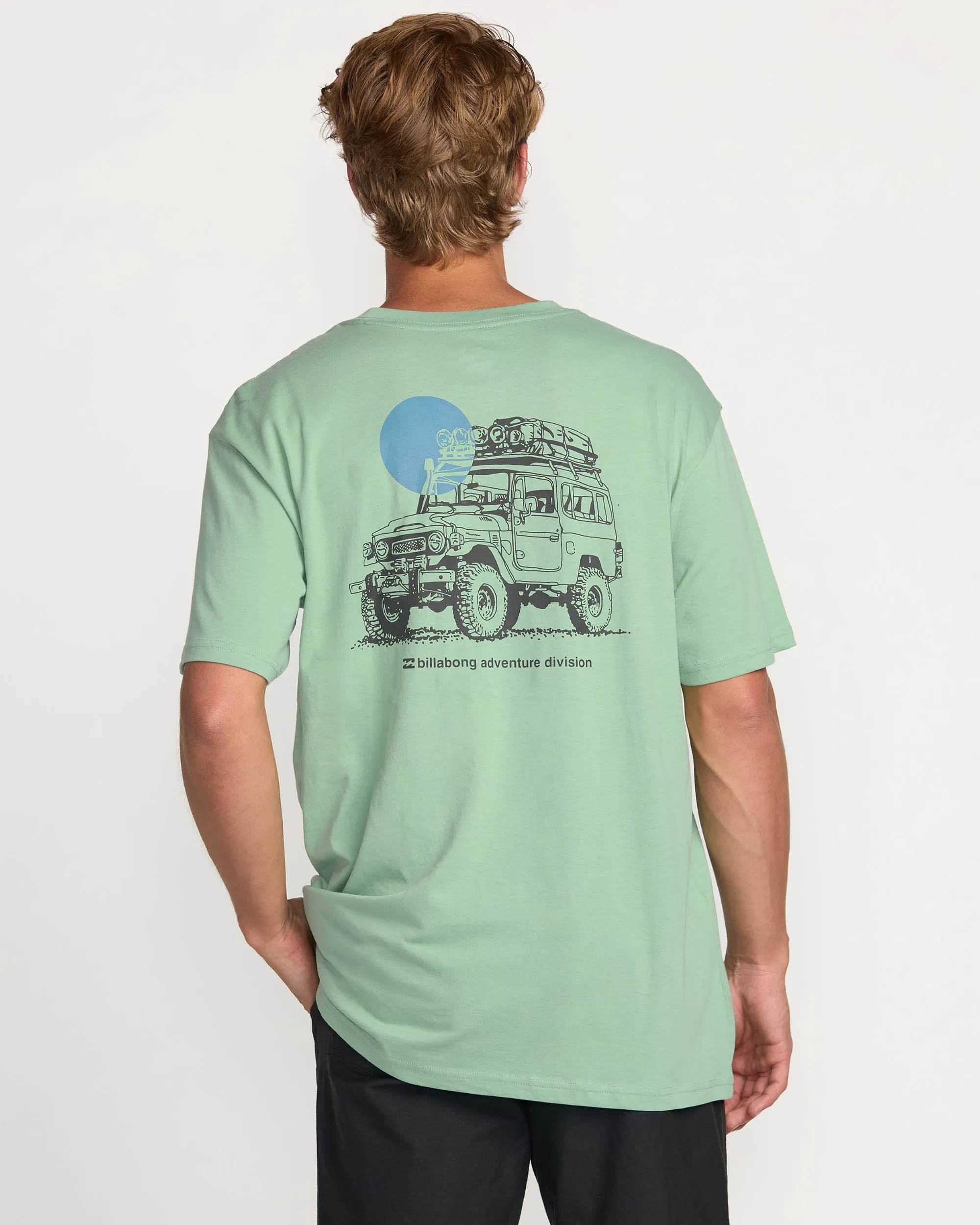 Making Tracks A/Div Tee - Mist Green Billabong