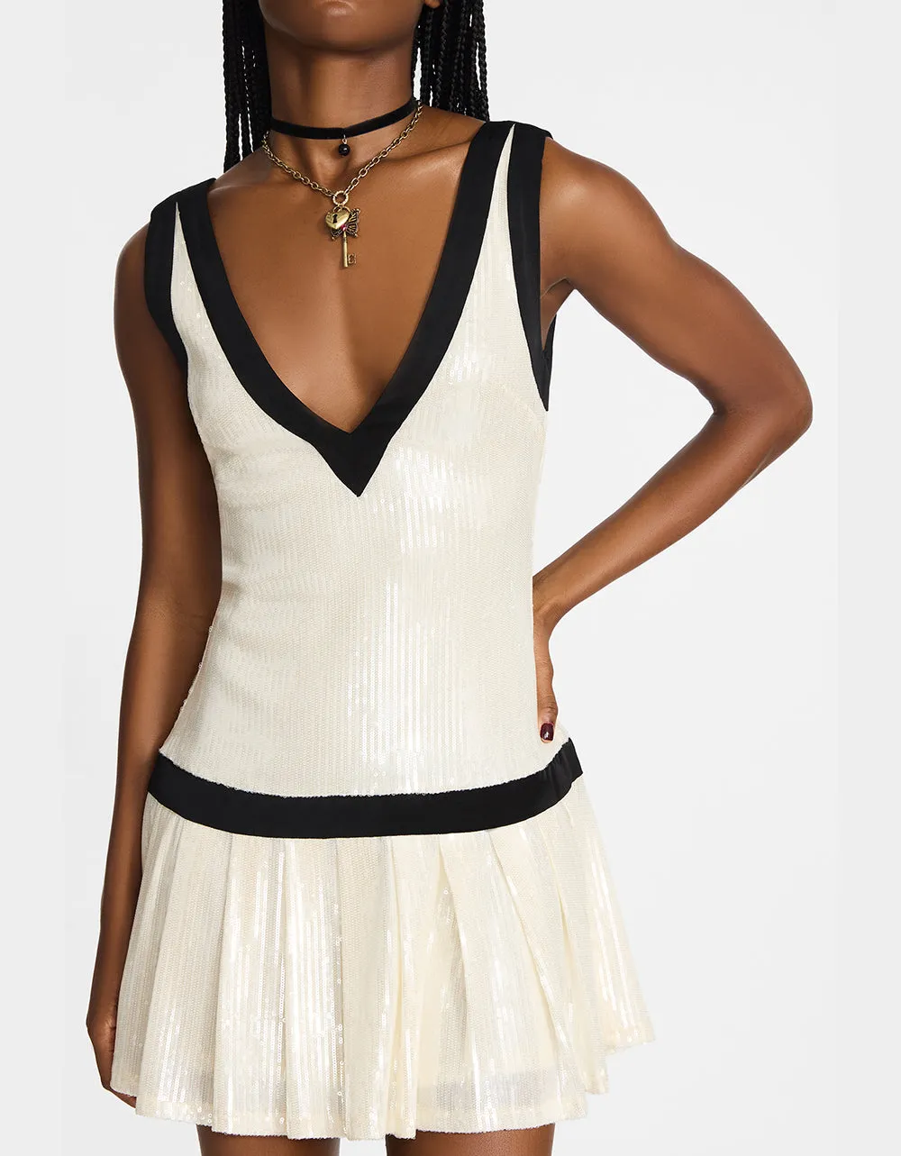 MATCH POINT DRESS WHITE Betsey Johnson