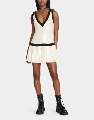 MATCH POINT DRESS WHITE Betsey Johnson