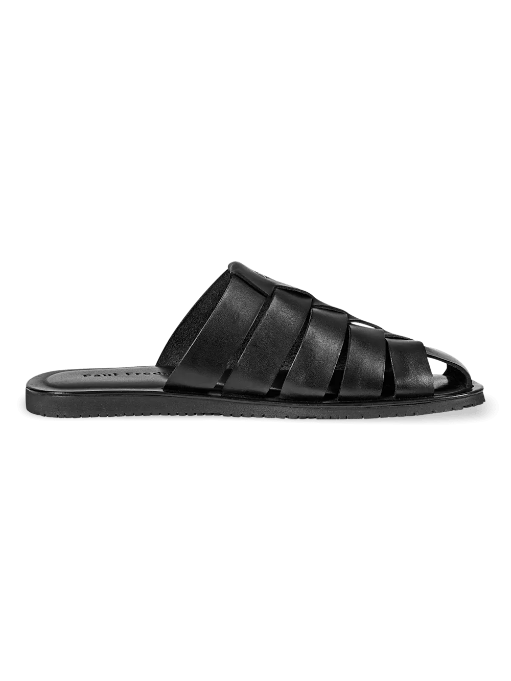 Matteo Backless Fisherman Sandal - Black