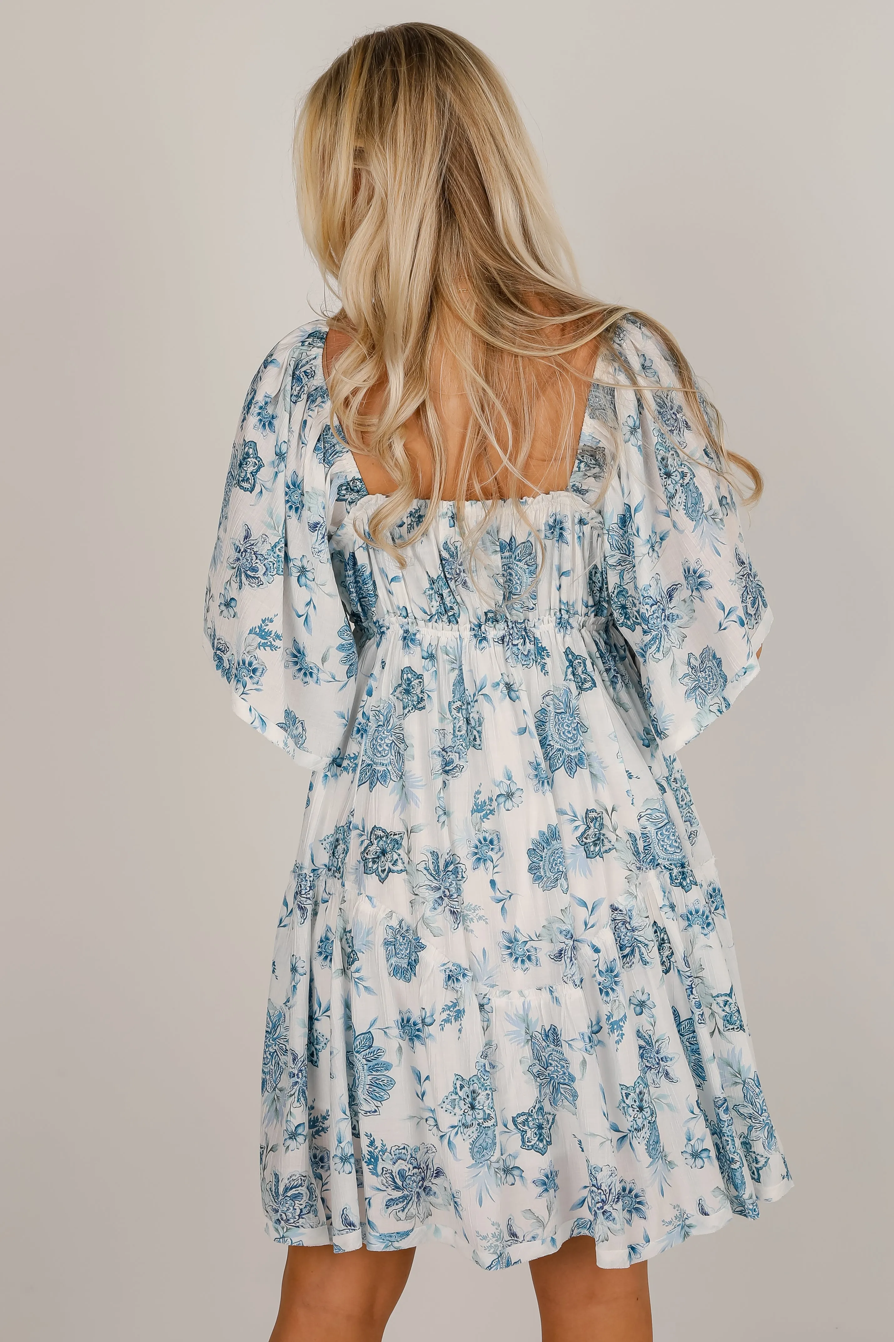 Memorably Iconic White Floral Mini Dress