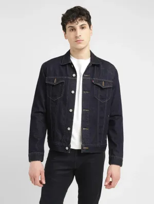 Men's Embroidered Spread Collar Denim Jacket LEVI'S