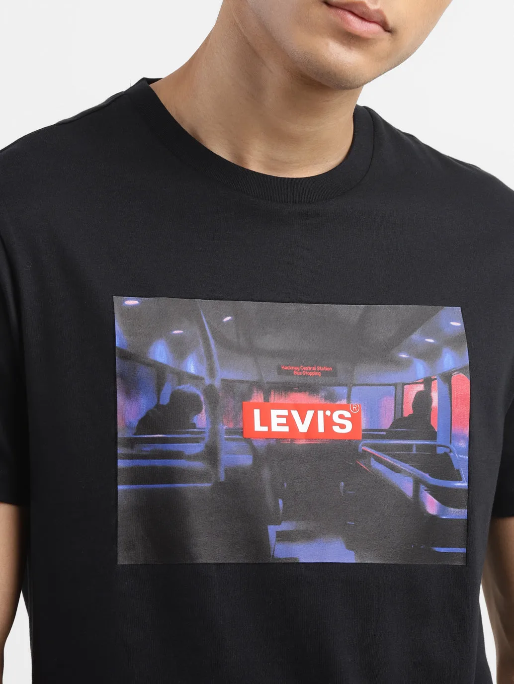 Men's Graphic Print Round Neck T-shirt LEVI'S