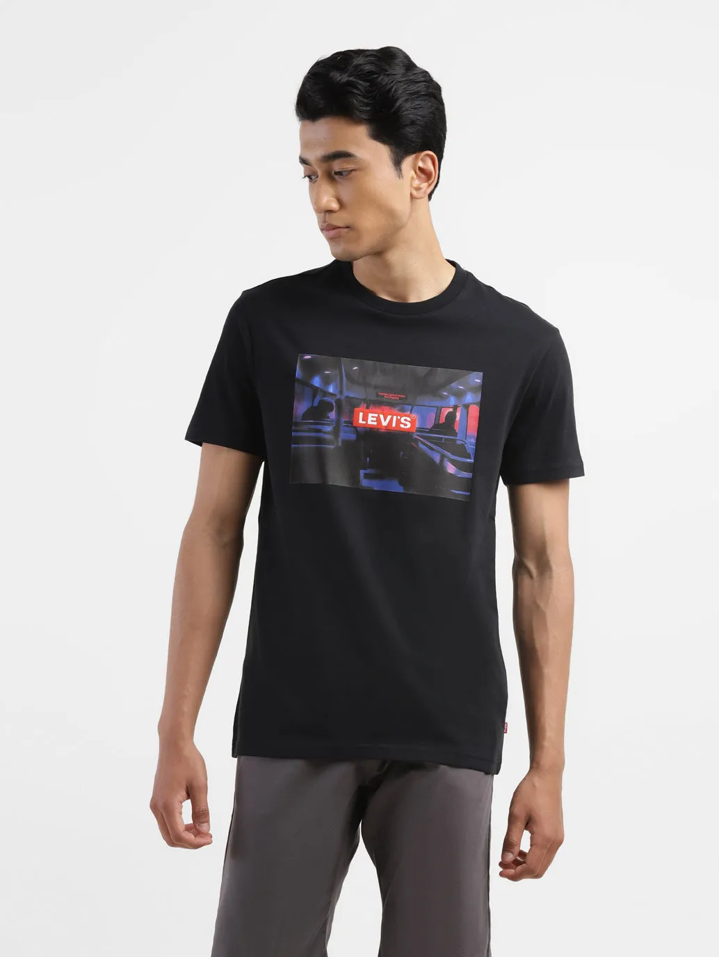 Men's Graphic Print Round Neck T-shirt LEVI'S