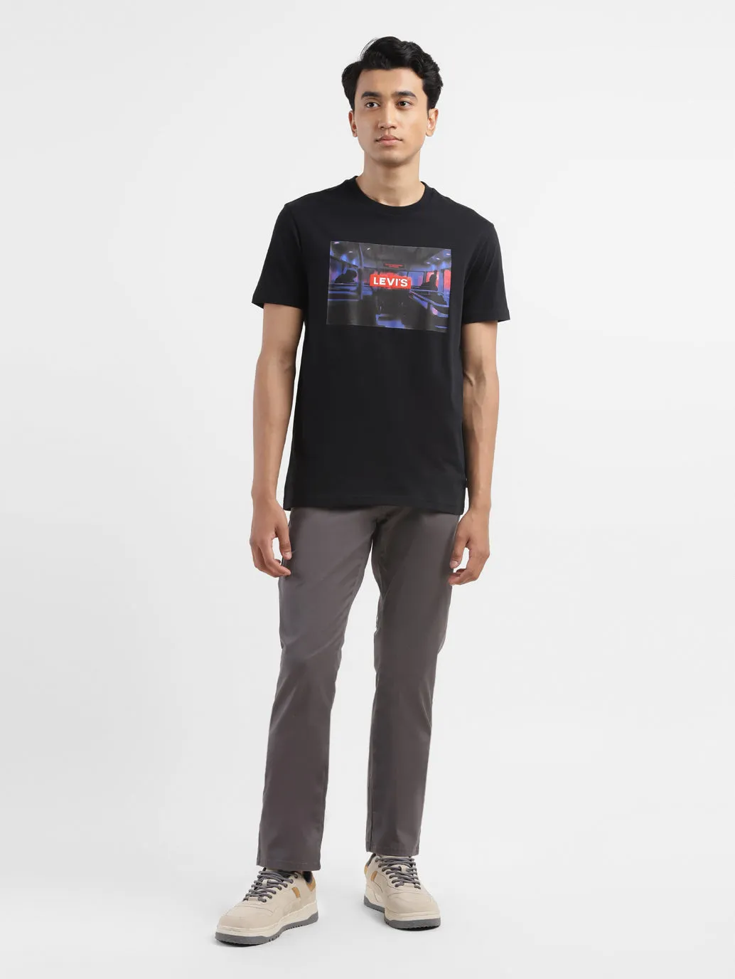 Men's Graphic Print Round Neck T-shirt LEVI'S