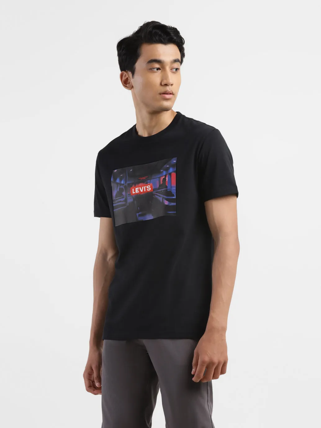 Men's Graphic Print Round Neck T-shirt LEVI'S