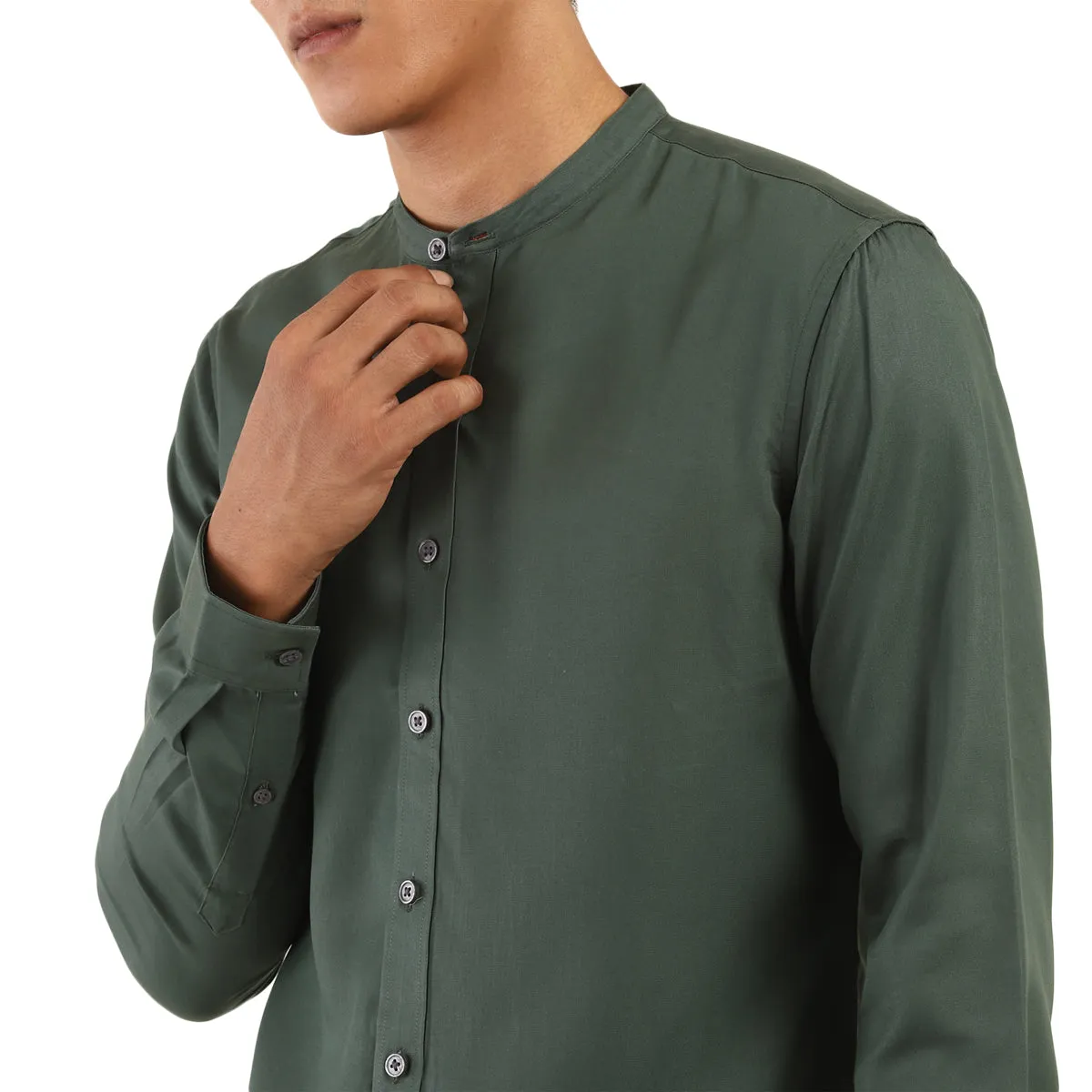 Men's Green Solid Shirt LEVI'S