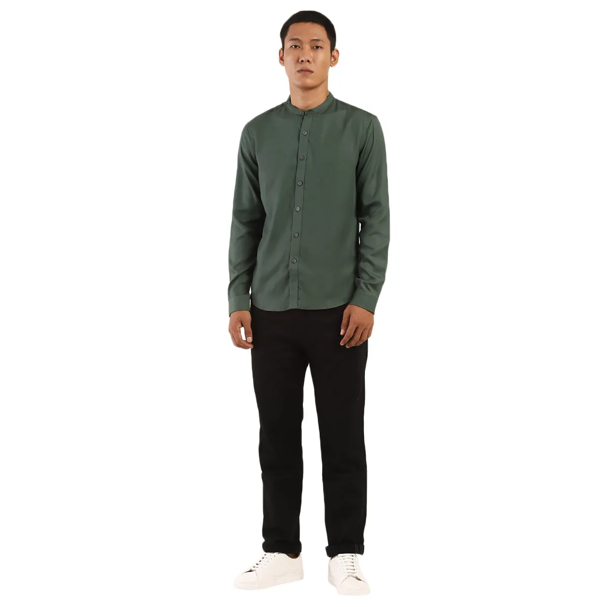 Men's Green Solid Shirt LEVI'S
