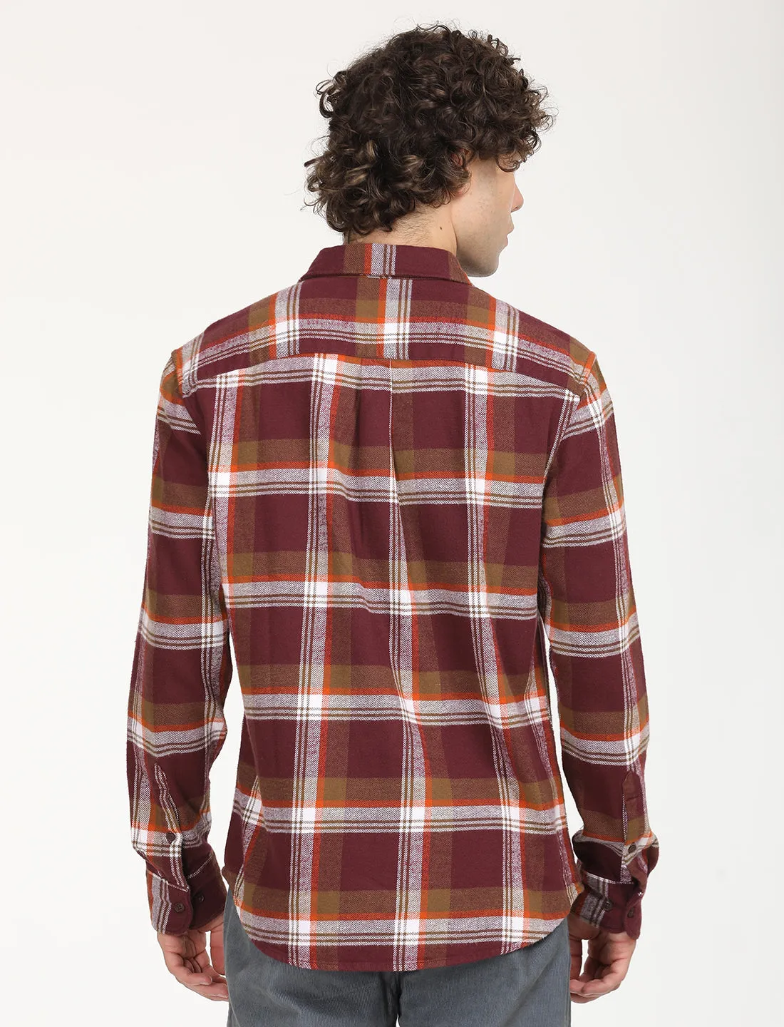Men's Plaid Red Spread Collar Shacket LEVI'S