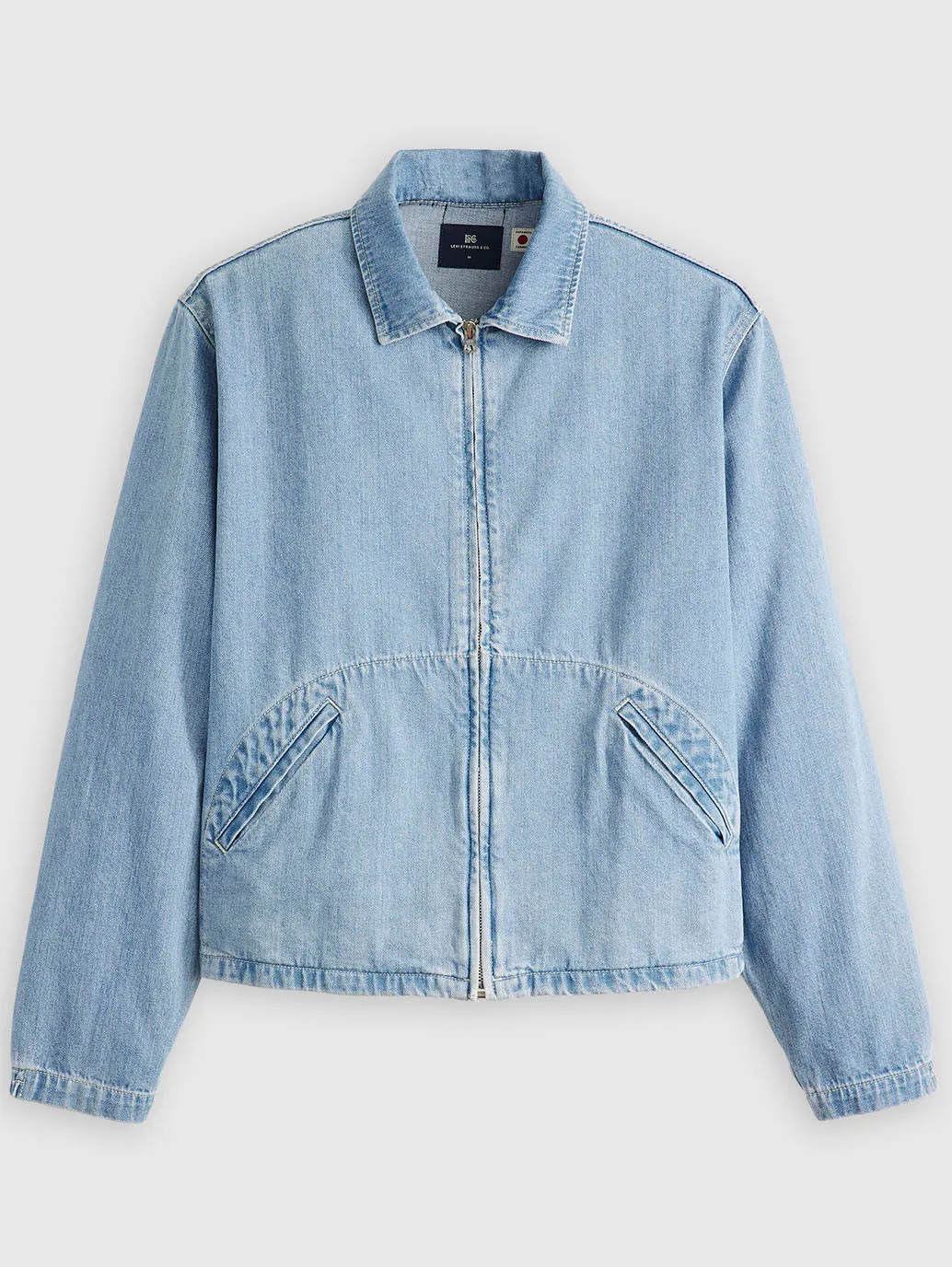 Men's Solid Light Blue Denim Jacket LEVI'S