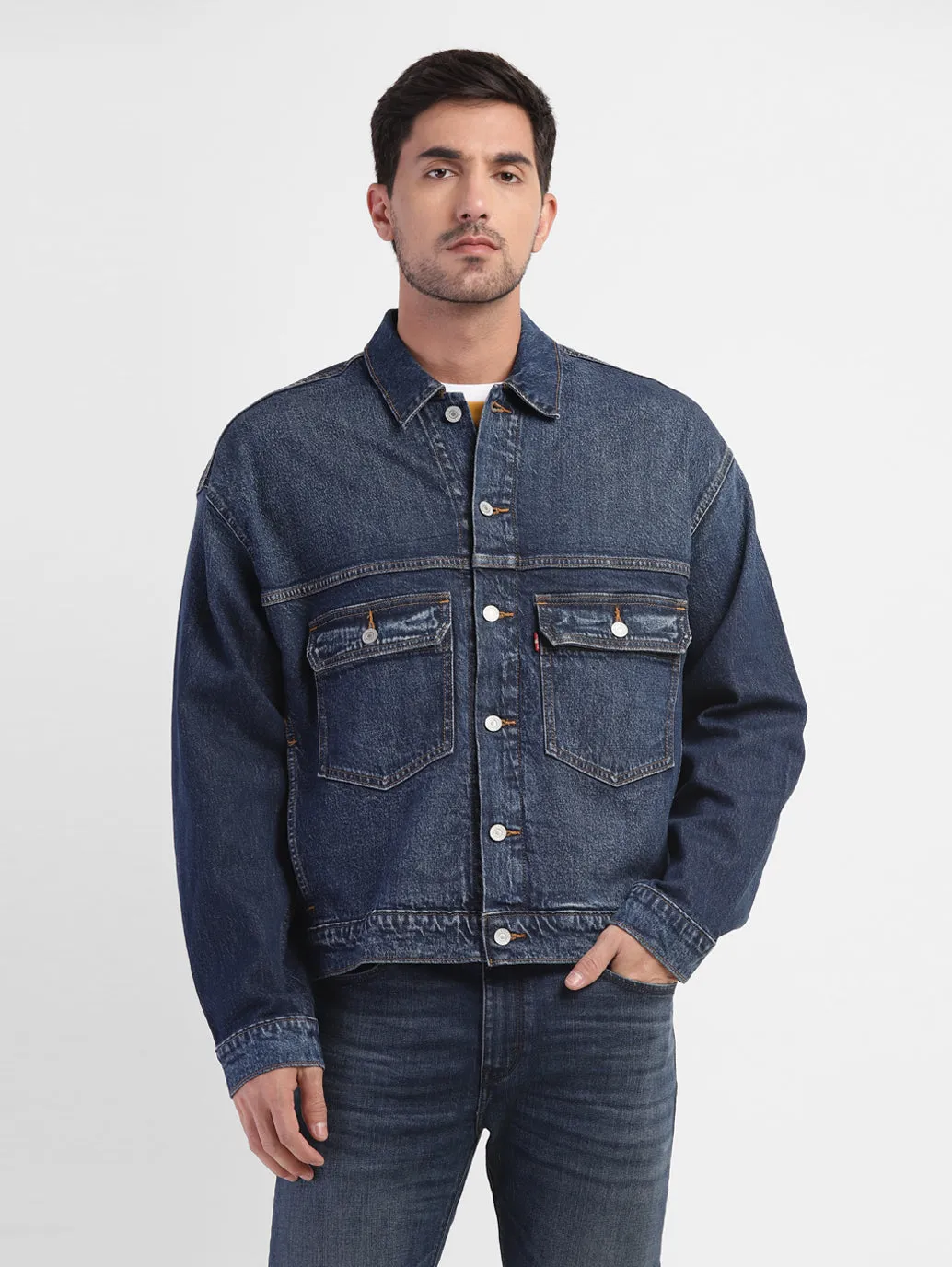 Men's Solid Spread Collar Jacket LEVI'S