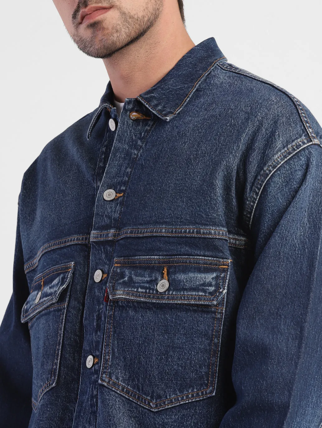 Men's Solid Spread Collar Jacket LEVI'S