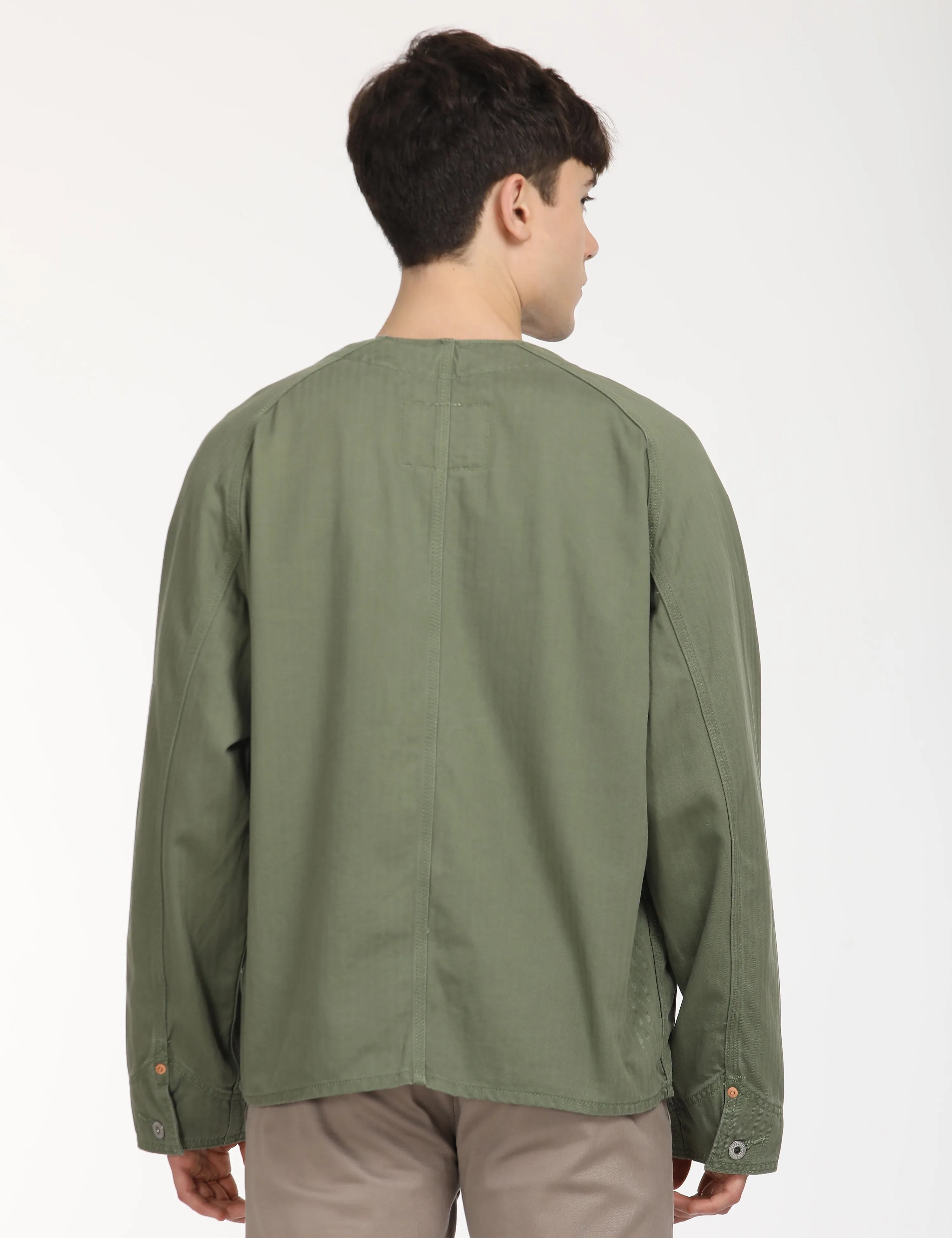 Men's Typographic Print Olive Jacket LEVI'S