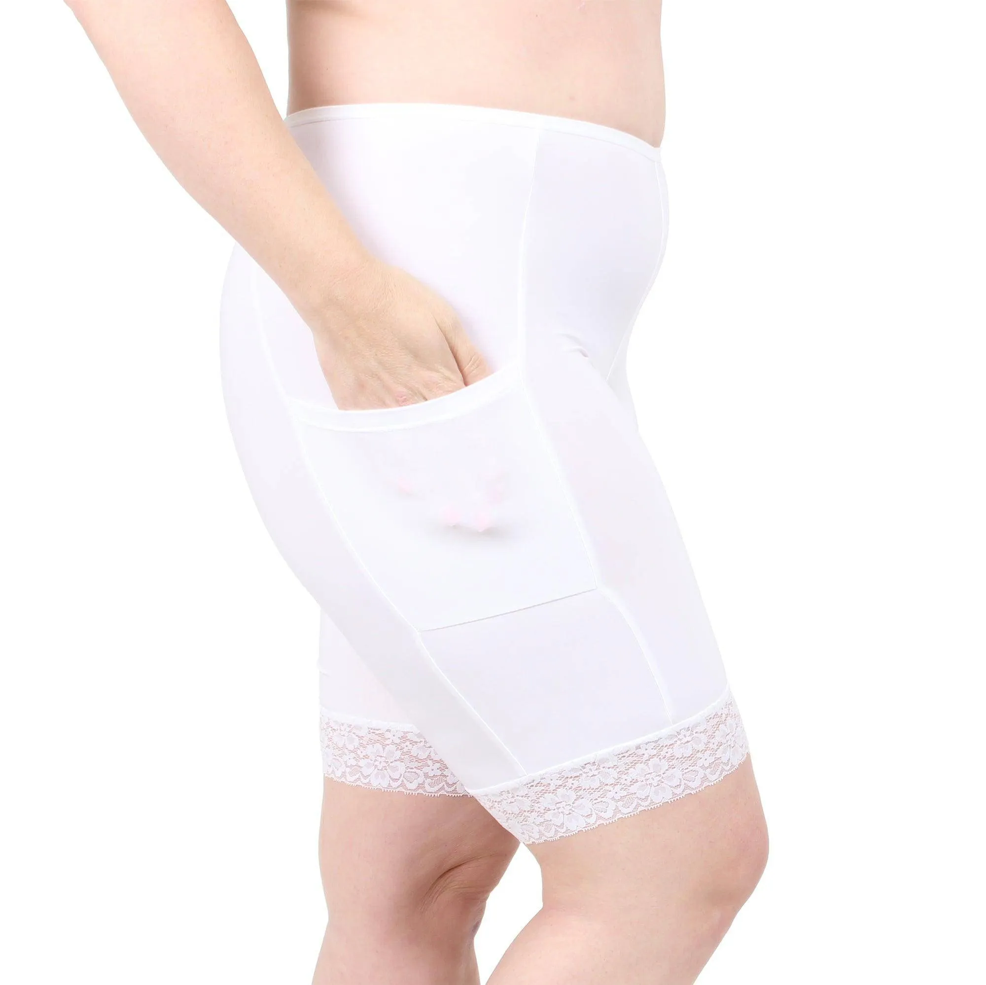 Moisture Wicking Shortlette Slipshort with Pockets 9"