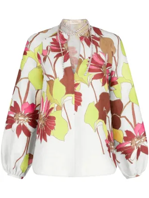 Molveno Blouse in Botanical Multi