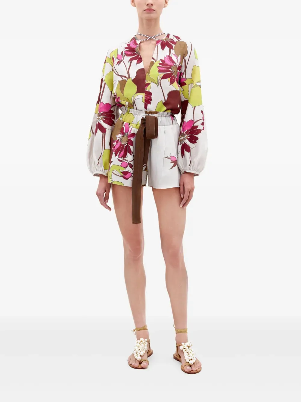Molveno Blouse in Botanical Multi