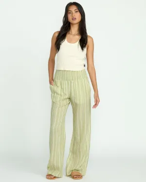 New Waves 2 Elastic Waist Pants - Avocado Billabong