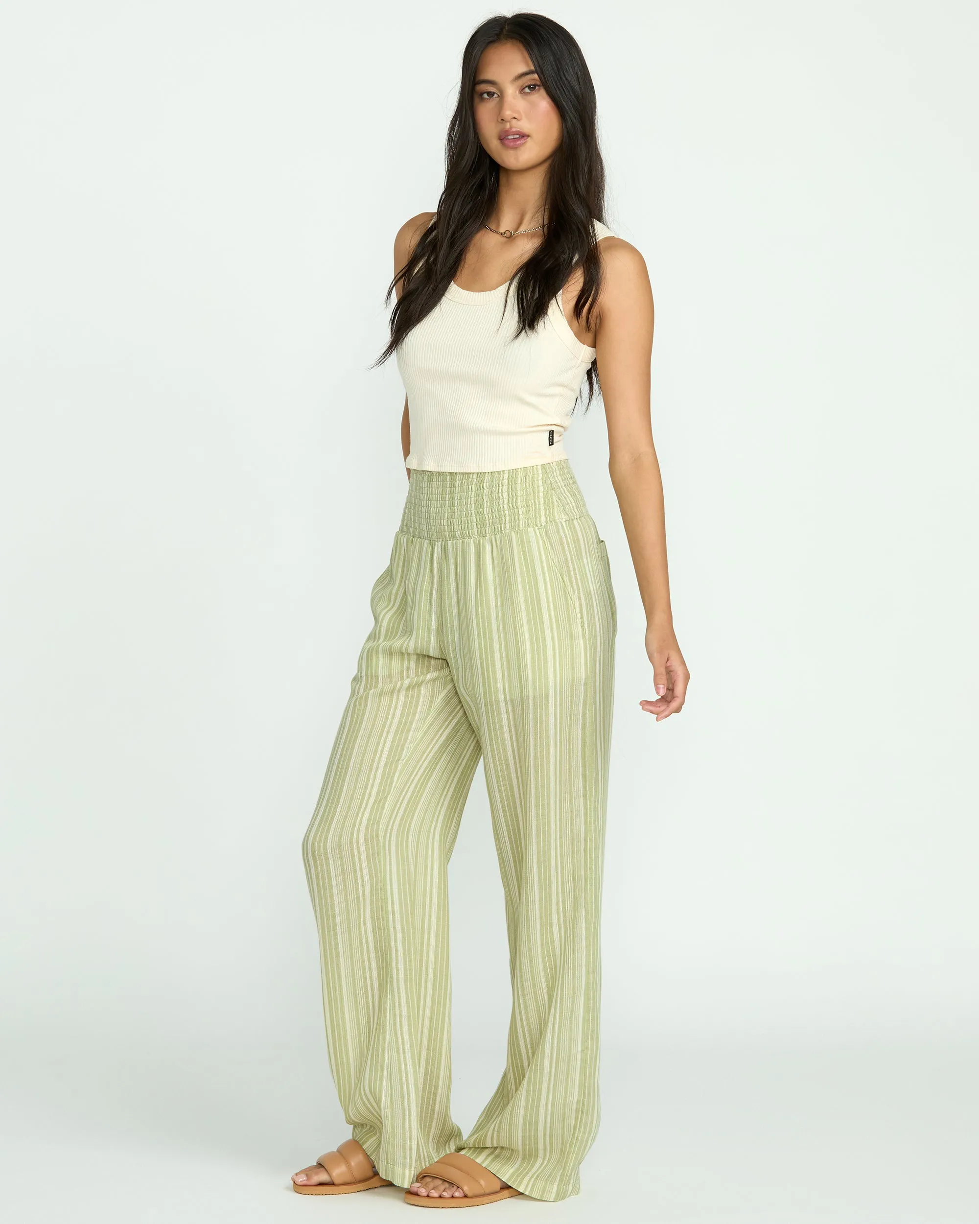 New Waves 2 Elastic Waist Pants - Avocado Billabong