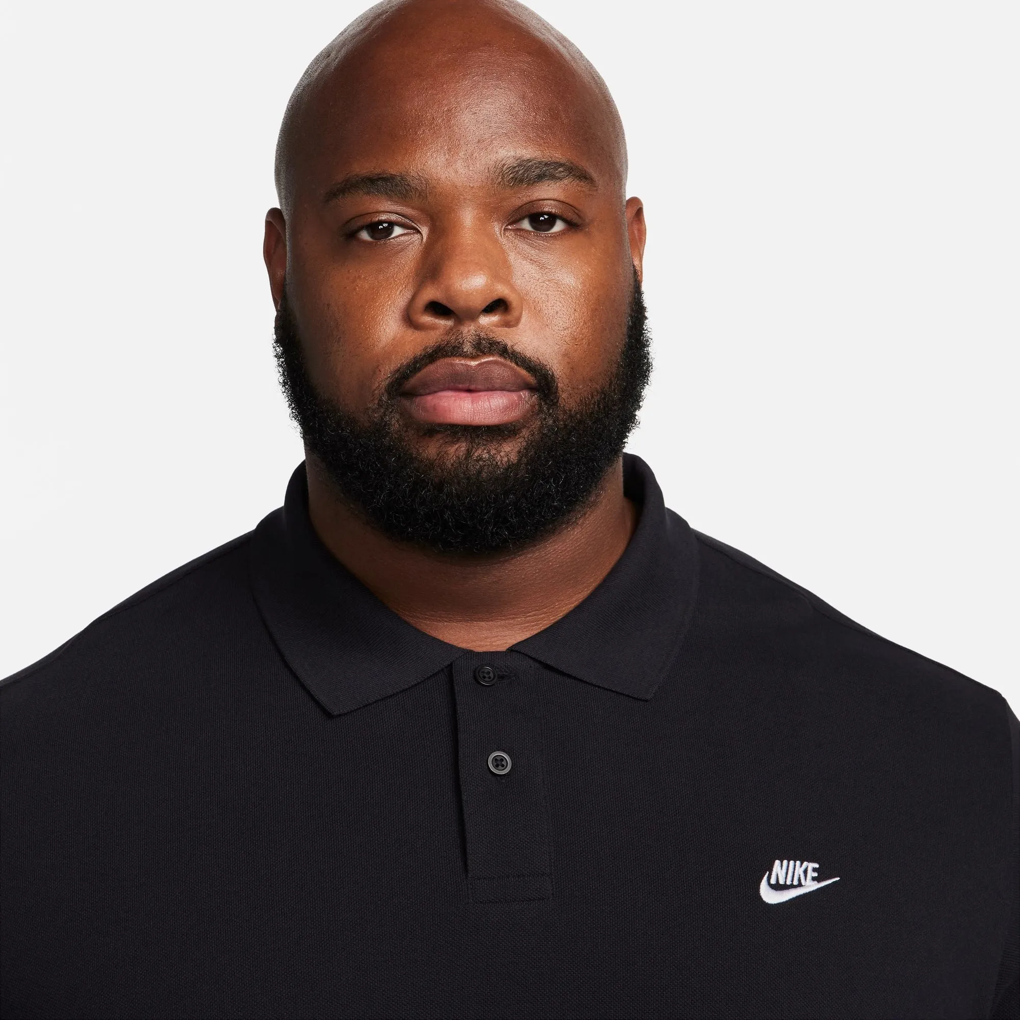 NIKE CLUB SHORT SLEEVE POLO "BLACK/WHITE"