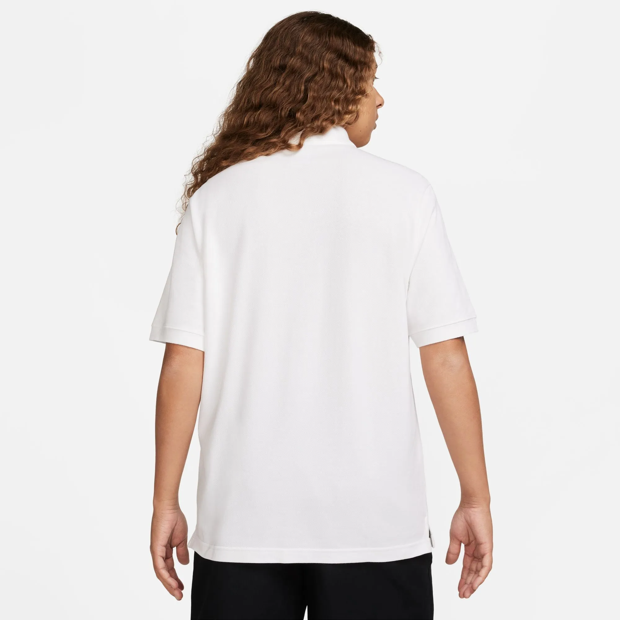 NIKE CLUB SHORT SLEEVE POLO "WHITE/BLACK"