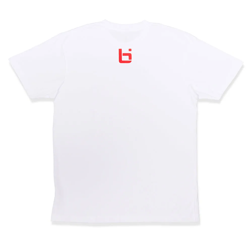 No Days Off Tee in White Ballislife