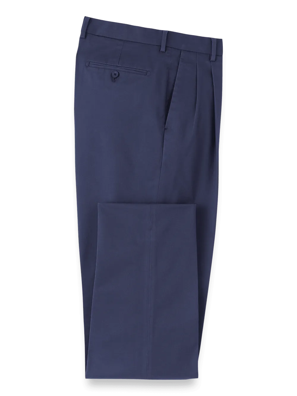Non-Iron Cotton Stretch Twill Pant - Bright Navy