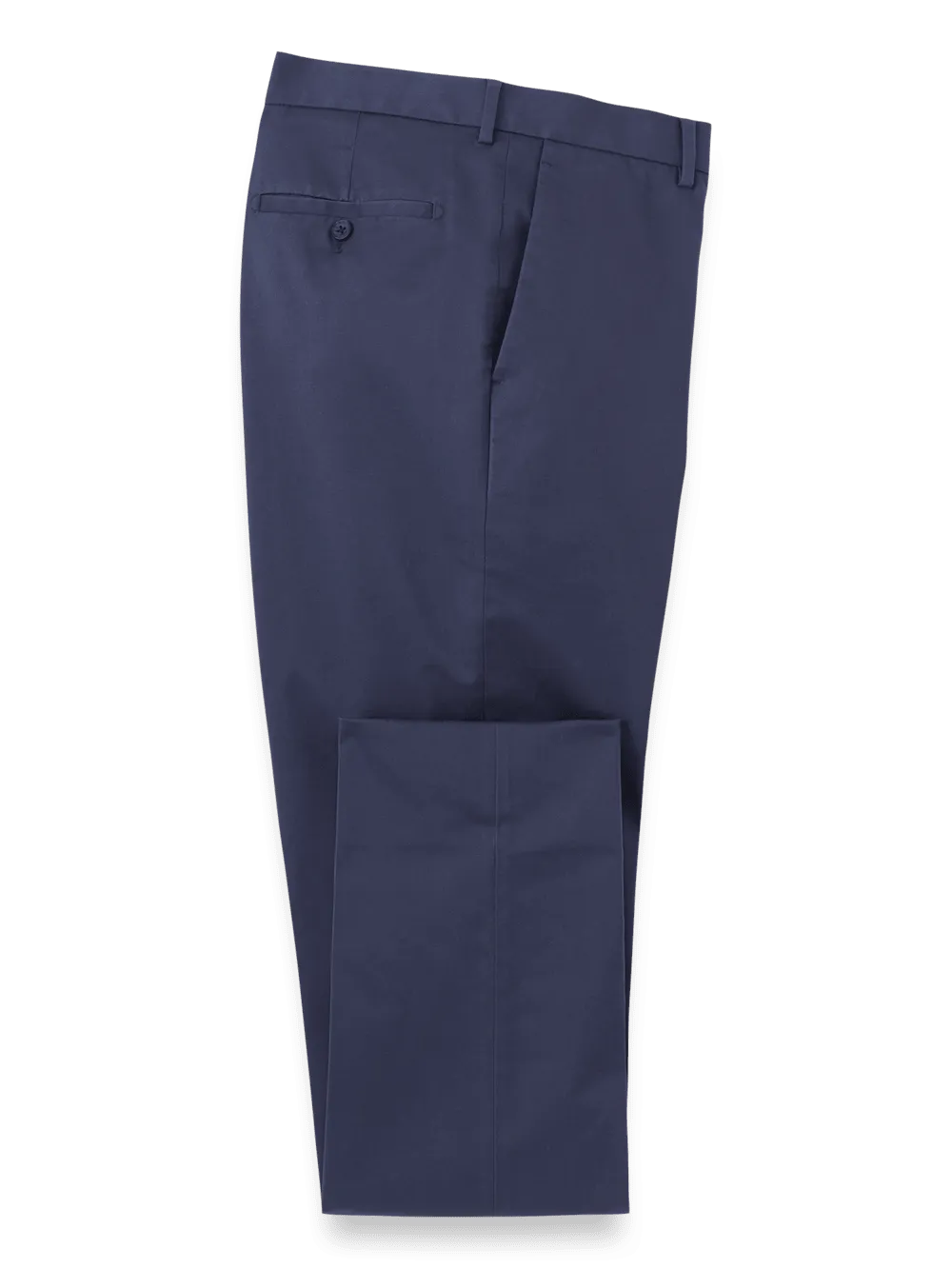 Non-Iron Cotton Stretch Twill Pant - Bright Navy
