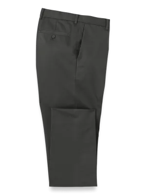 Non-Iron Cotton Stretch Twill Pant - Charcoal