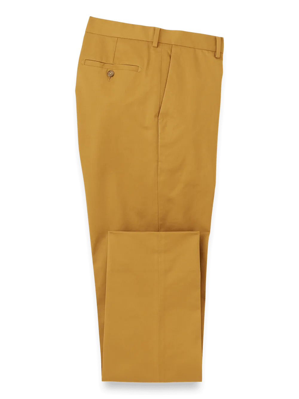Non-Iron Cotton Stretch Twill Pant - Dark Gold