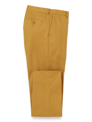 Non-Iron Cotton Stretch Twill Pant - Dark Gold