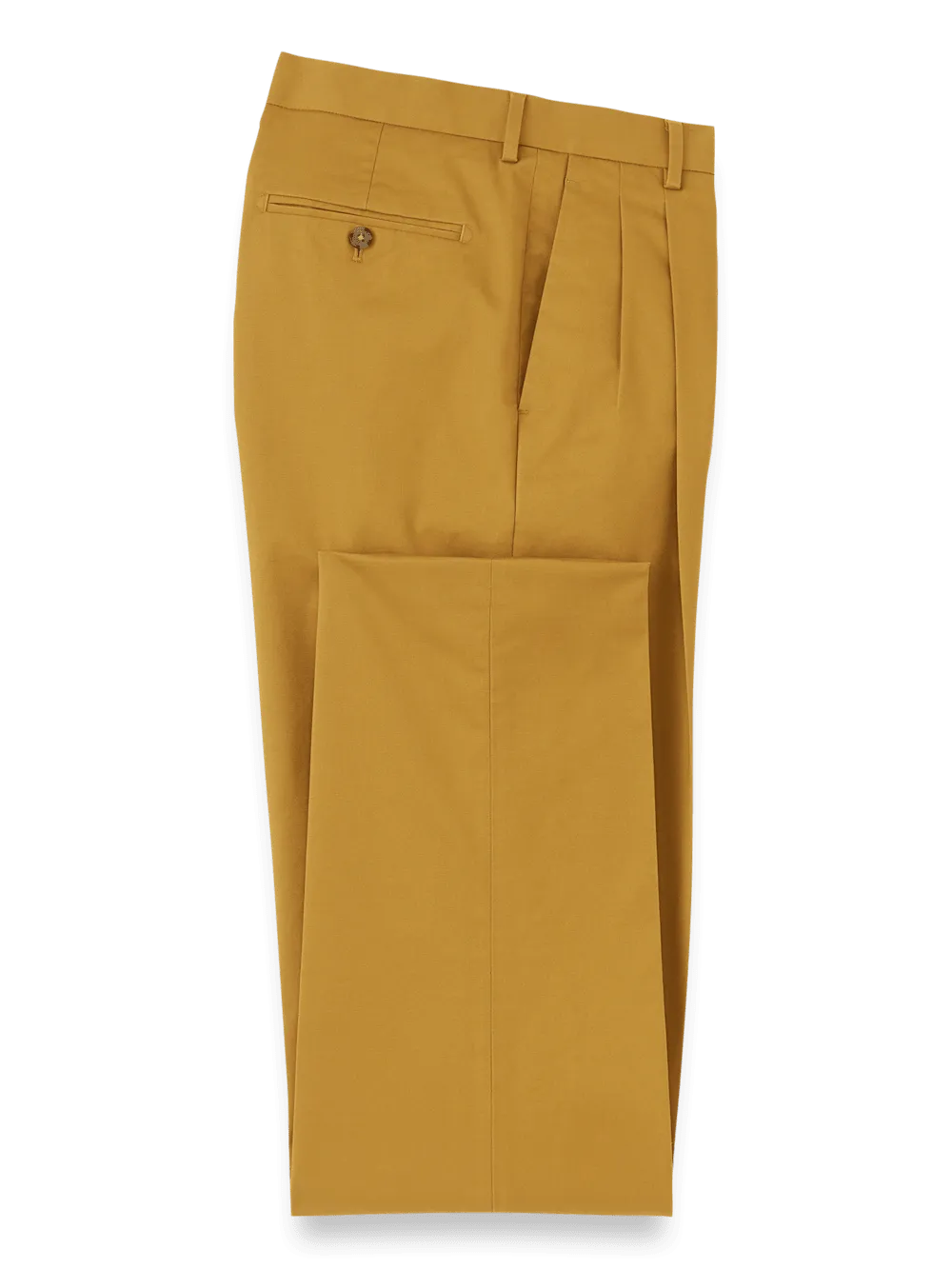 Non-Iron Cotton Stretch Twill Pant - Dark Gold
