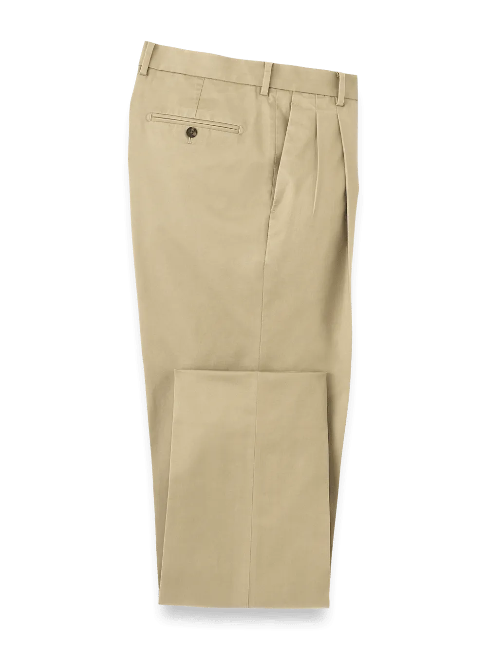 Non-Iron Cotton Stretch Twill Pant - Dark Khaki