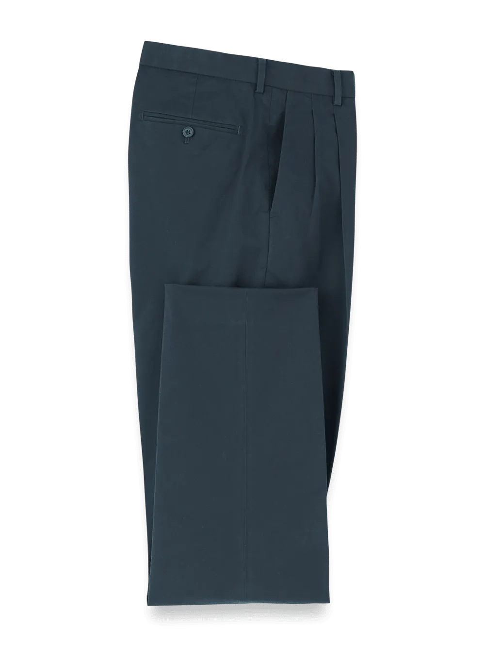 Non-Iron Cotton Stretch Twill Pant - Ink