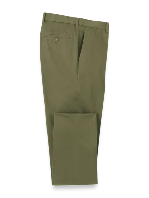 Non-Iron Cotton Stretch Twill Pant - Olive