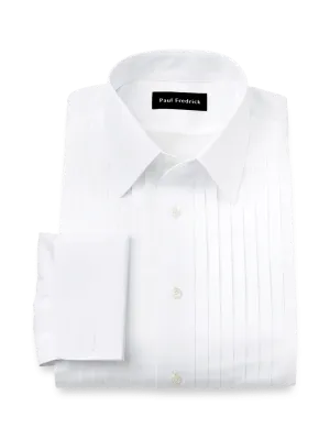 Non-Iron Cotton Tuxedo Shirt - White