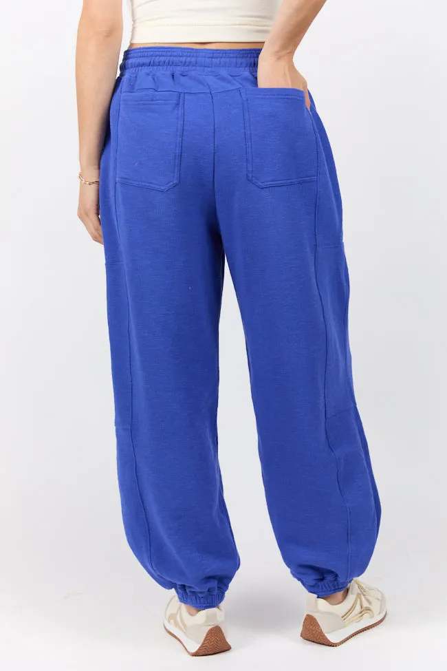 One Step Farther Cobalt Jogger Sweatpants